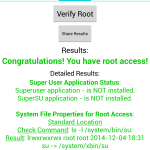 Окно Root Checker Pro информирующее о наличии ROOT прав